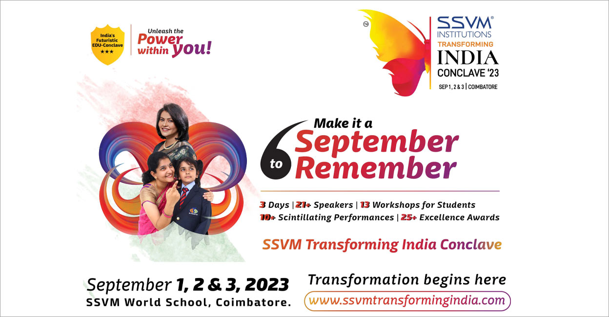 SSVM’s three-day 'Transforming India Conclave' begins