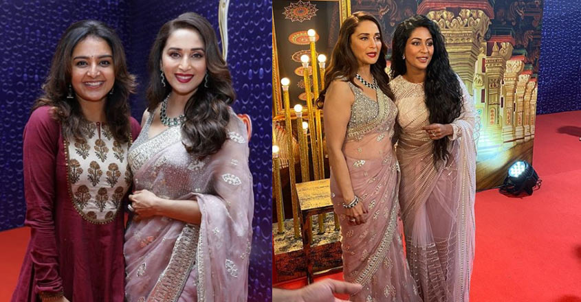 Manju Warrier and Navya Nair share a fan moment with Madhuri Dixit
