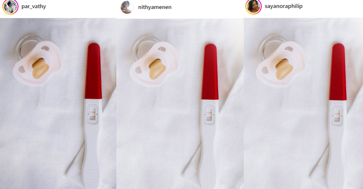 Nithya Menen, Parvathy shock fans as they post positive pregnancy test photos