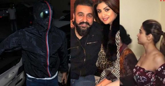 Escape act fizzled out: Raj Kundra spotted in face covering hoodie ...