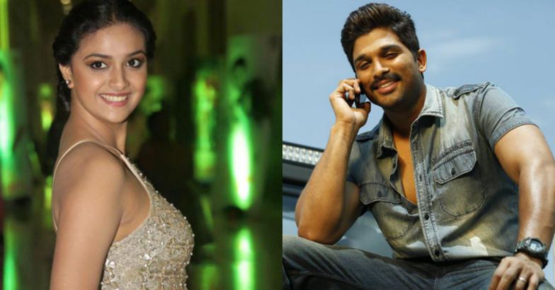 Keerthy Suresh and Allu Arjun