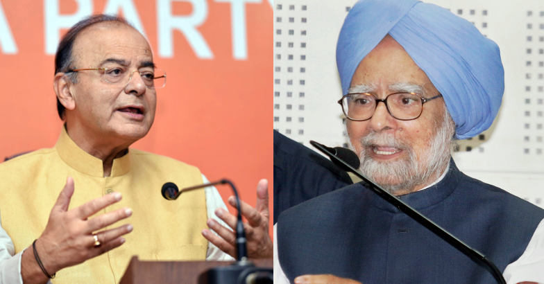 Jaitley and Manmohan Singh