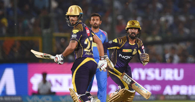 Dinesh Karthik and Nitish Rana