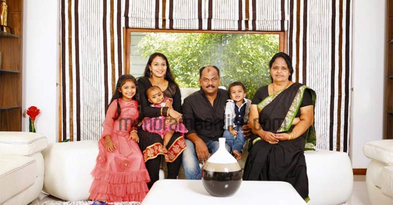 Roshan Andrews and his family