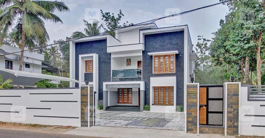 Unbelievable Makeover Makes This Puzha House A Cynosure Of Eyes Lifestyle Decor English Manorama - Exterior Wall Tiles Design Kerala Houses