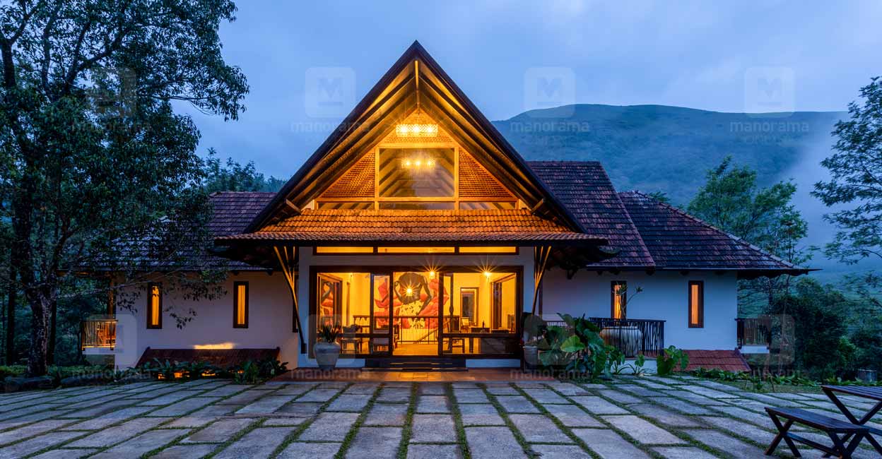 The exteriors and the interiors of this house have been designed in the traditional architectural style of Kerala