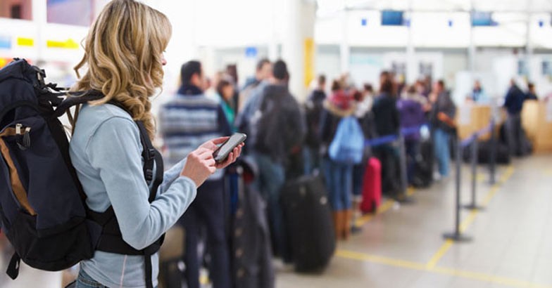 The world of umbrellas, backpacks and selfie sticks