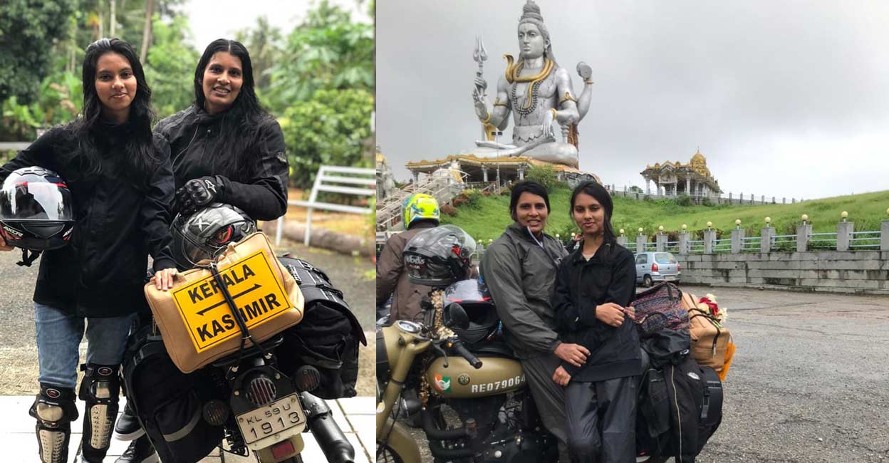 This mother-daughter duo is on a bike trip from Kerala to Kashmir
