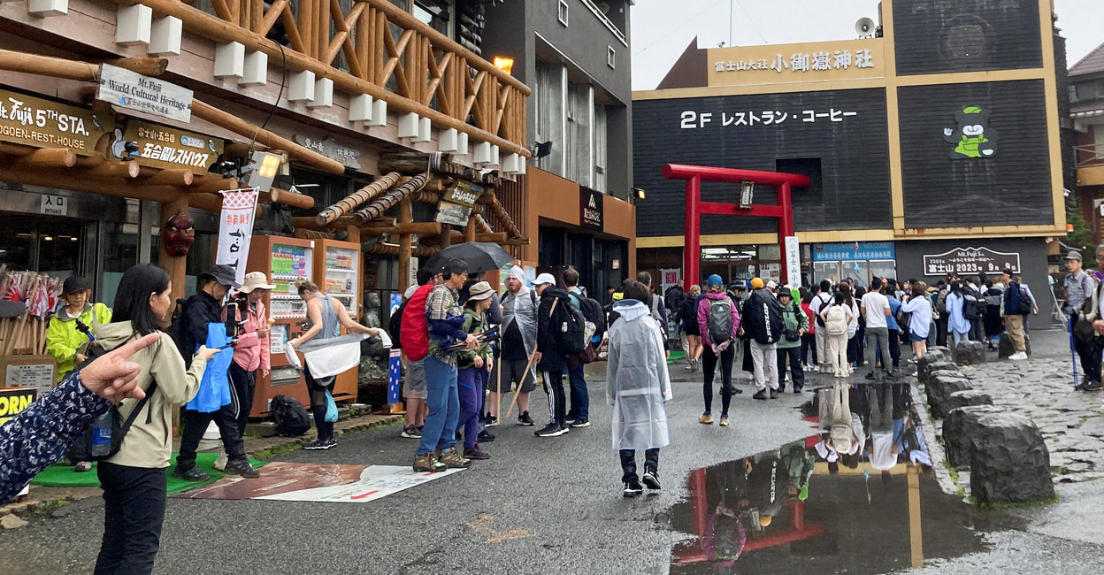 Japan says swarms of tourists defiling sacred Mt Fuji