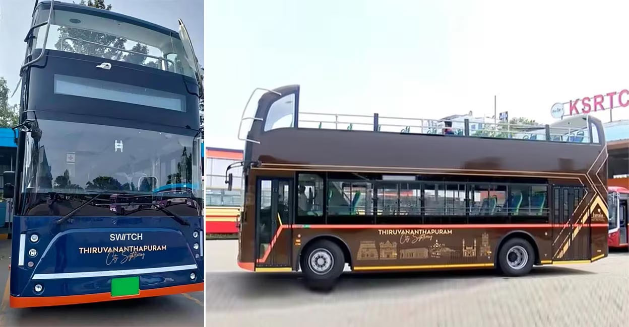 India’s first electric double – decker bus to be used for city tours in TVM